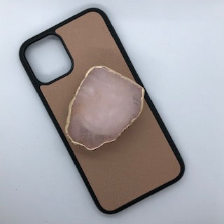 Rose Quartz Crystal Collection Phone Grips