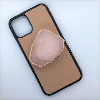 Rose Quartz Crystal Collection Phone Grips