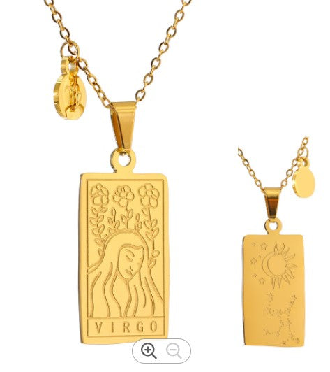 Starsign Necklace Gold