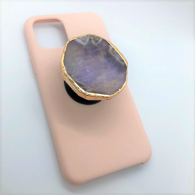 Amethyst Collection Crystal Phone Holder