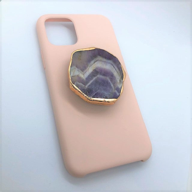 Amethyst Collection Crystal Phone Holder