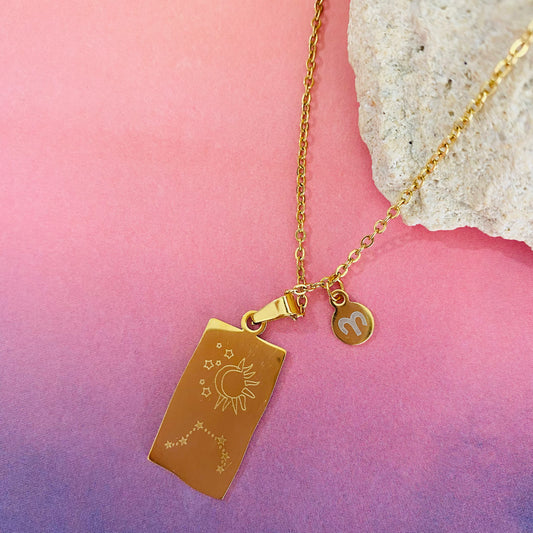 Starsign Necklace Gold