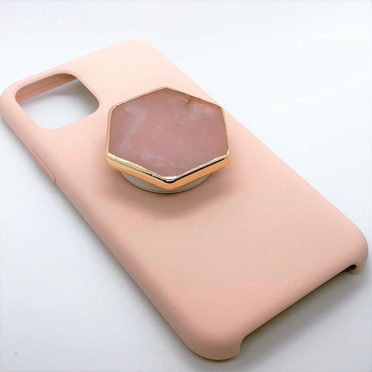 Rose Quartz Crystal Collection Phone Grips